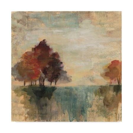 Trademark Fine Art Silvia Vassileva 'Landscape Monotype Ii' Canvas Art, 14x14 WAP06774-C1414GG